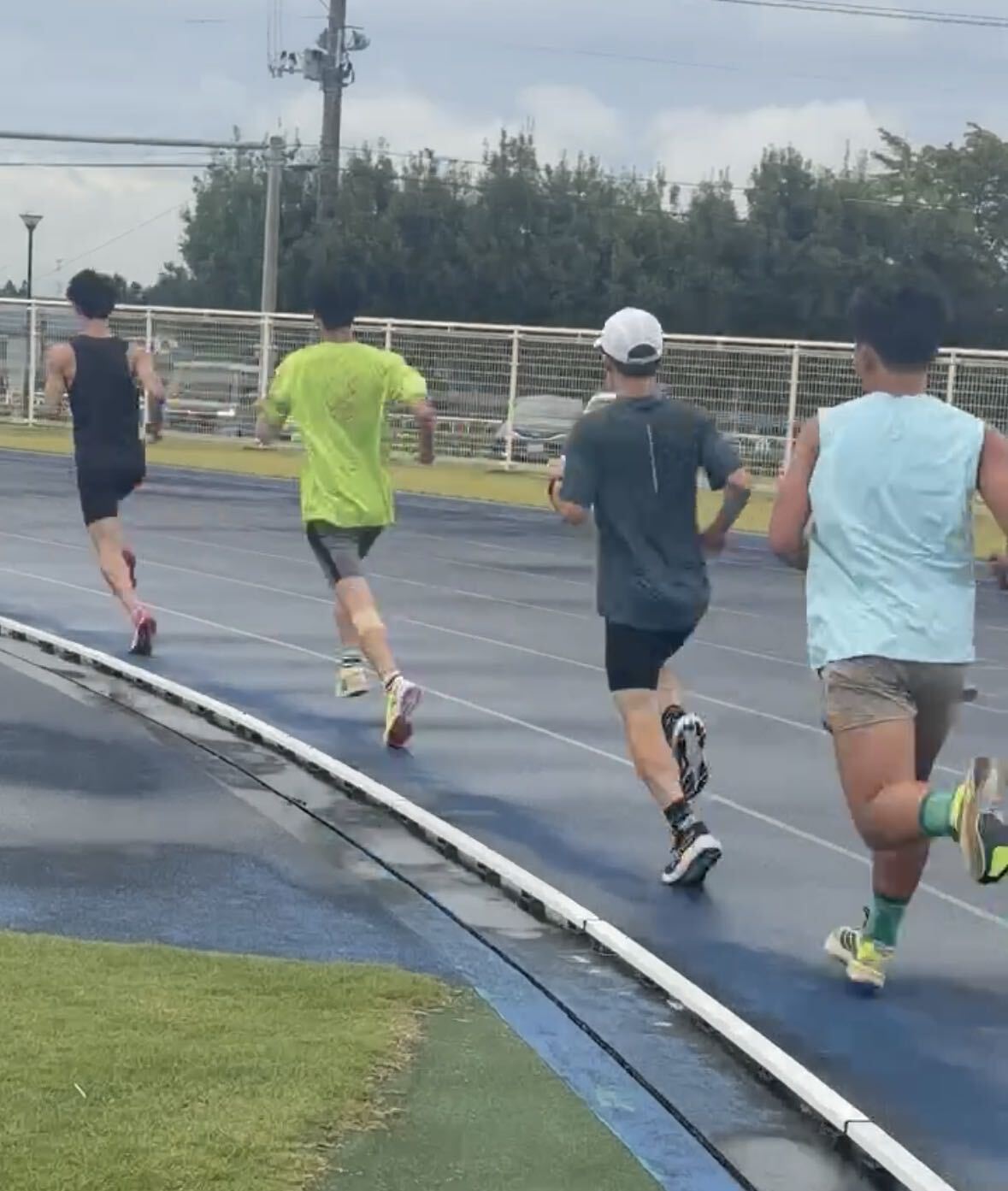Run タイムトライアル 2026.9.26 トラックを走る様子
