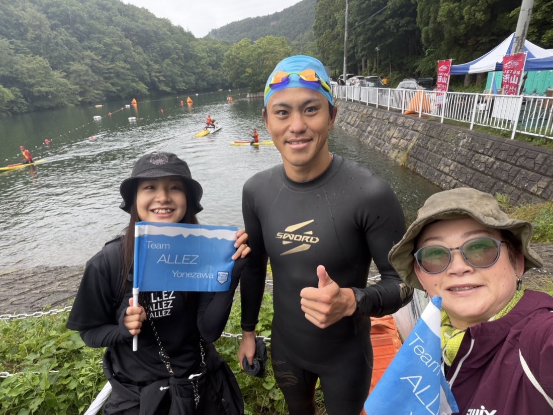 おもてなし山形トライアスロン in ZAO 2026.8.29 スイム会場での応援